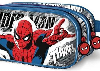 Piórnik 2 Przegrody Spiderman Saszetka 3D