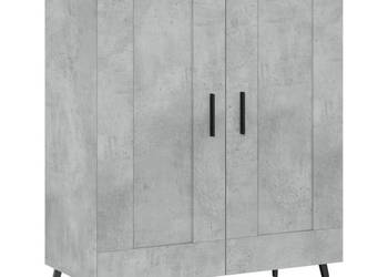 Szafka szarość betonu 695x34x90 cm materiał drewnopochodny WM-830216