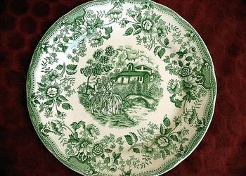 Talerz - Ironstone patent design 07-93 - duży talerz płytki Anglia