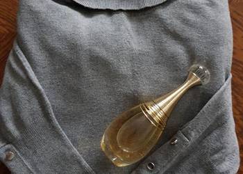 M- Stradivarius golf  srebrne guziki wełniany stalowy sweter