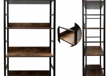 Regał SEZONE 60cm x 125cm x 28cm czarny