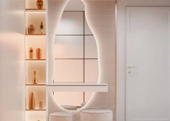 Lustro AQUALIS LED – nowoczesne lustro o płynnej, organicznej linii z podśw