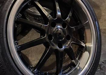 ASC Bruning 17'' 8/9J 5x110 polerowane ranty, opony RH BBS OZ German Style