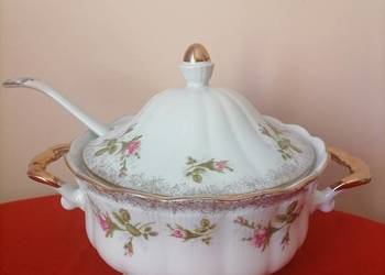 Waza Królewska Porcelanowa z Chochlą