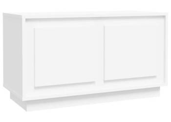 Szafka pod TV biała 80x35x45 cm materiał drewnopochodny WM-819852