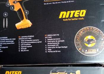 Zestaw elektronarzędzi aku Wiertarko wkrętarka+narzędz wielofunkcyjne Nowe