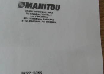 dtr instrukcja obsługi ładowarka manitou mrt 1432 i inne