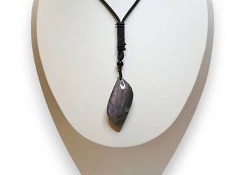 Zawieszka wisiorek z labradorytu, LABRADORYT listek #1473