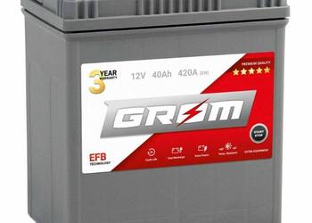 Akumulator 40Ah 420A  GROM EFB START&STOP Japan Lewy Plus DTR