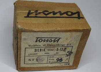Silnik gramofonu typu S-12A Unitra Tonsil 1970r.