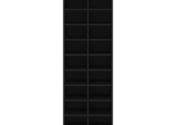 vidaXL Szafka na buty, czarna, 54x34x183 cm(SKU:800370)