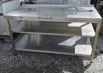 Stół roboczy z  2 półkami 150x70x85 (302) Stół roboczy z  2 półkami 150x70x85 (302)