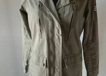 Kurtka jeansowa khaki wiatrówka jesień 2YK coguette retro vintage jesień wo