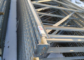 Ramy regałów wysokiego składowania BITO 14 sztuk 6,5 m x 1.3 m ocynkowane …