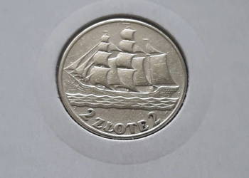 2 zł Żaglowiec 1936 r. - nr 9 - Super stan