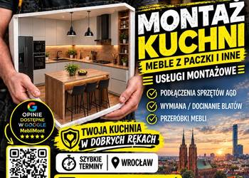 Montaż mebli, kuchni | IKEA/Leroy/Castorama | kompleksowo od A do Z