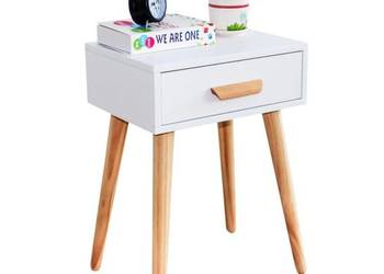 Szafka nocna nowoczesny stolik kawowy biały ModernHome