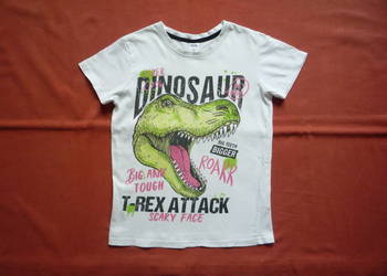 Y.F.K. 128 Bluzka Koszulka T-shirt Dinozaur T-Rex