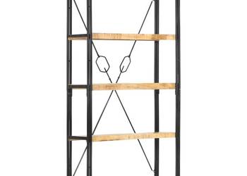 5-poziomowy regał na książki, 90x30x180 cm, lite drewno mango（SKU:286581）
