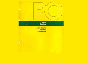 JOHN DEERE kombajn 430, 330 katalog części JOHN DEERE kombajn 430, 330 katalog części