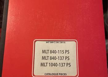 Katalog MANITOU ładowarka teleskopowa MLT 840-115 PS MLT 840-137 PS MLT 104