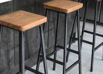 Hoker LOFT NA WYMIAR barowy DĄB stal industrialny mal. PROSZKOWO