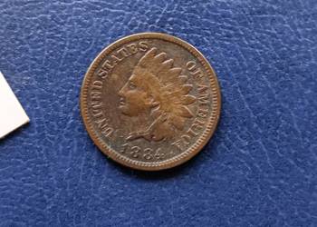 Stare monety 1 cent 1884 USA