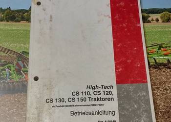 Instrukcja CASE IH High-Tech CS 110, CS 120, CS 130, CS 150