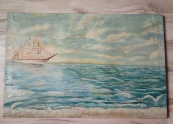 Stary obraz na płótnie 50x76