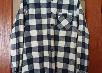 Koszula rozpinana w kratę S ciepła