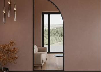 Lustro w matowej czarnej ramie MDF - GREGOR - kolor ramy do wyboru