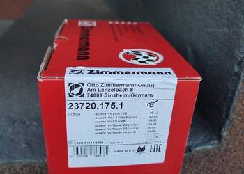 Klocki hamulcowe zimmermann 23720.175.1 honda Accord
