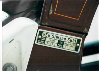 Motorower oryginalny Simson SR