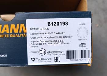 Szczęki hamulcowe Mercedes w204.