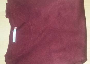 sweter, uniseks, oversize, burgund, wiśniowy