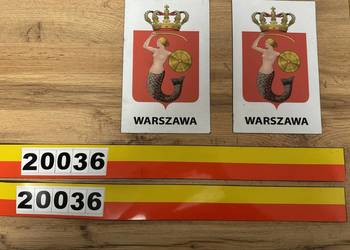 Magnesy Taxi Paski + Syrenki Komplet