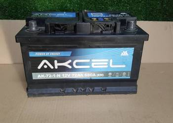 Akumulator Akcel 12V 72 Ah / 680 A