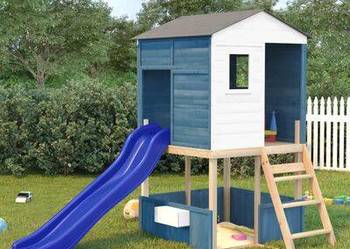 vidaXL Zjeżdżalnia, niebieska, 175x38x23 cm, polipropylen(sku92308) vidaXL Zjeżdżalnia, niebieska, 175x38x23 cm, polipropylen(sku92308)