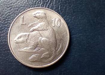 Stare monety 10 lir 1975 San Marino