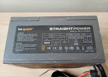 Zasilacz pc. be quiet! Straight Power 580W (E7-CM-580W) – NA CZĘŚCI