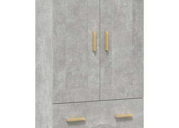 Wysoka szafka szarość betonu 70x31x115 cm WM-812568