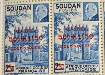 Sudan brama meczet Djenne kolonie francuskie Pétain 1944r 1
