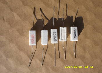 Rezystory AX 5W; 1K0;6K8; 8K2; 10K;18K;--1zl./5 szt.
