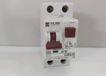 Wyłącznik różnicowonadprądowy FIL300 C25/0,03 30mA 1P+N