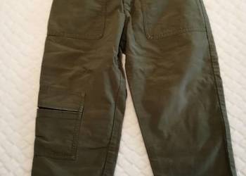 Spodnie, bojówki, khaki, 110, chicco (Odzież)