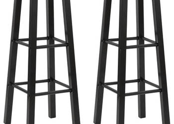 Stołki barowe 2 szt. czarne MDF WM-284388