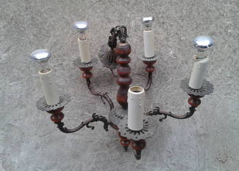 Sprzedam żyrandol 5 ramion PRL