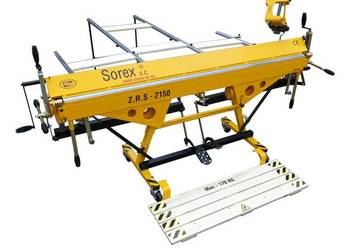 Zaginarka Sorex ZRS 2360/1 mm + Nóż krążkowy + Stół tylny 1m. + Tarcza kąta
