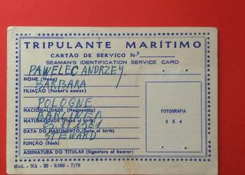 ( 1597 ) Karta Załogi Morskiej