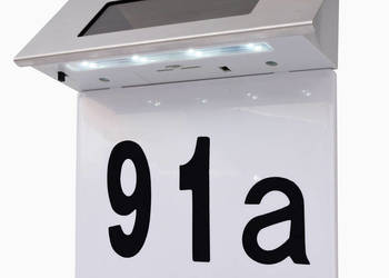 vidaXL Solarna lampa LED do podświetlania numeru domu 42340